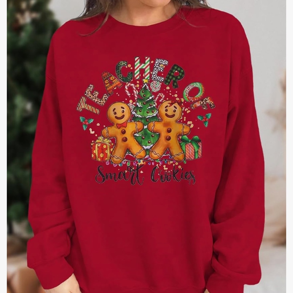 Teacher Christmas’s sweatshirt
Graphic print